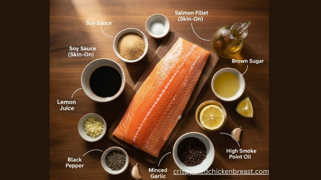 For Grilled Salmon all ingredients needed
