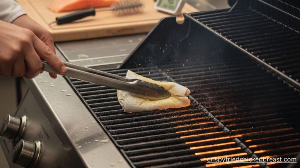 3rd step for making Grilled Salmon 