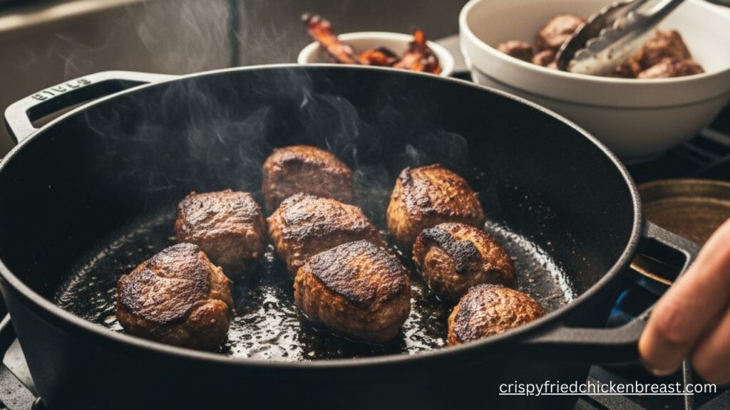 1st step for making Lamb Stew