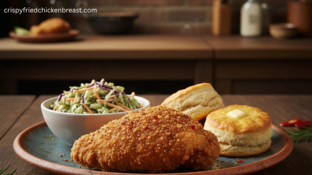 Serve The Spicy Southern Fried Chicken