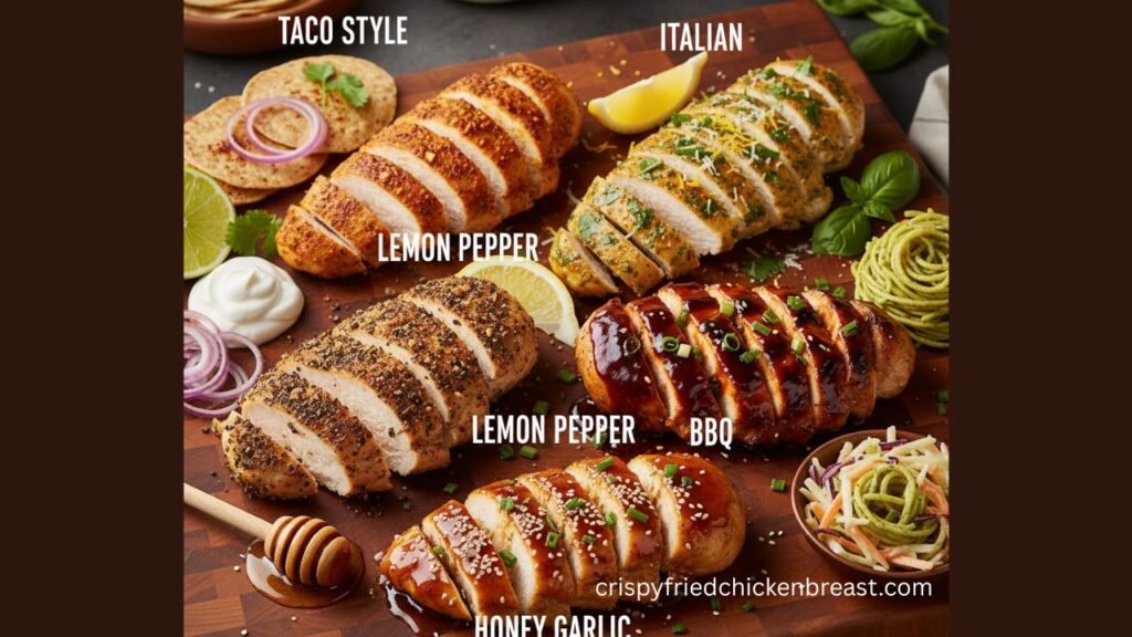 For Perfect Pan-Fried Chicken Breast with different seasoning style image 