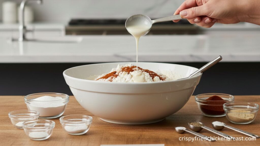 Secret ingredient for the Flour Dredge of Hot & Spicy Fried Chicken