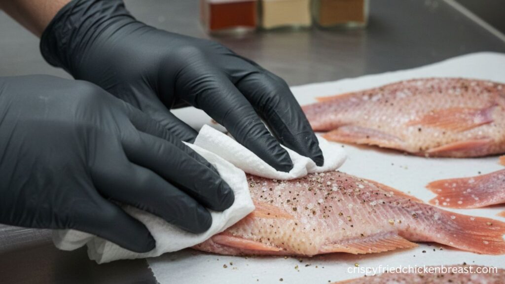 1st step for making For Crispy Fried Tilapia Fish