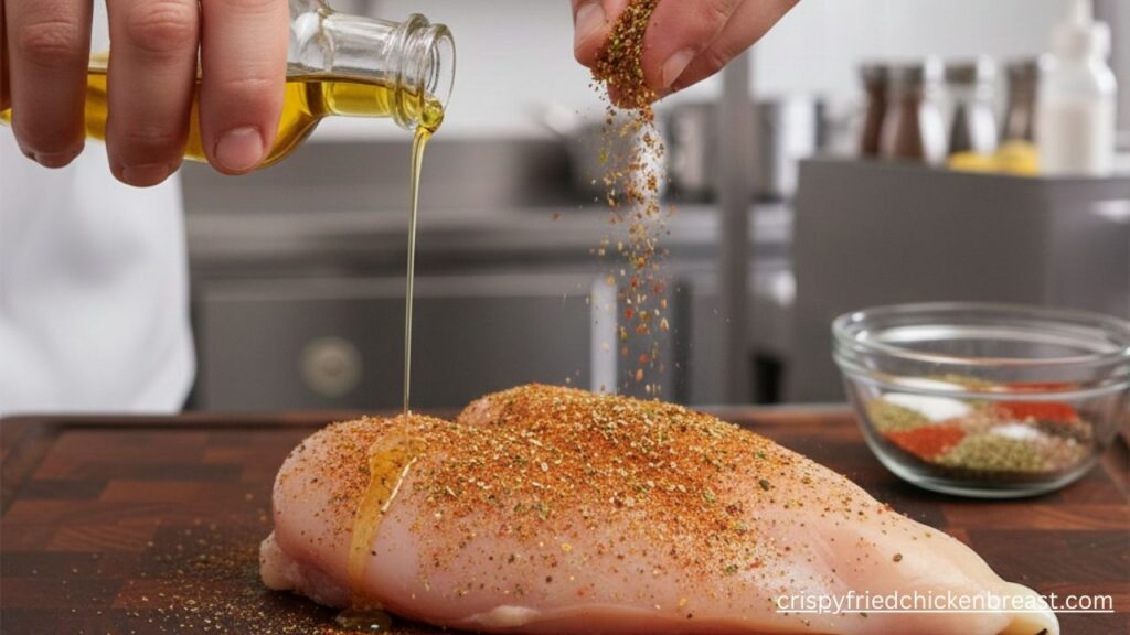 3rd step's image for Perfect Pan-Fried Chicken Breast