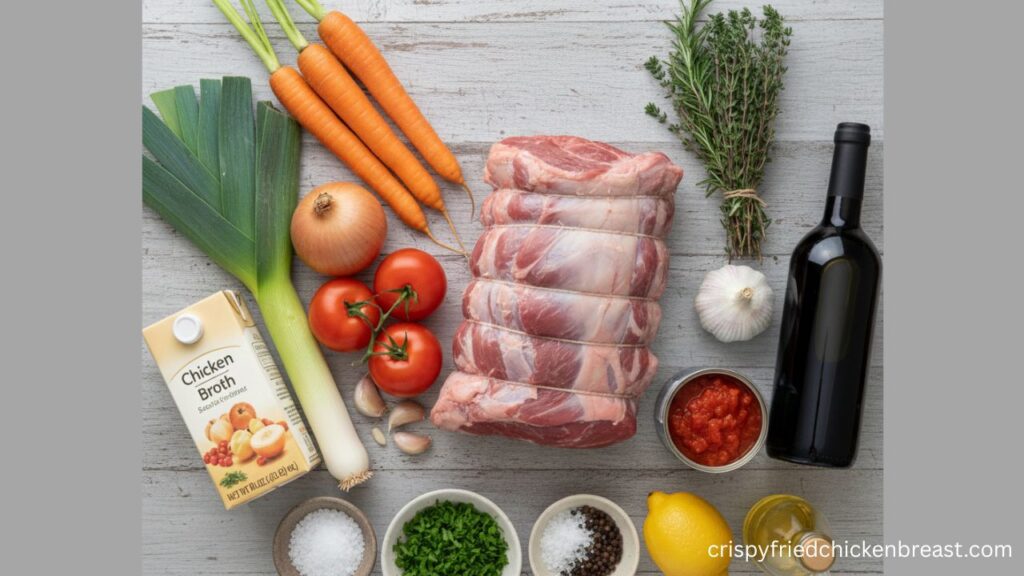 Mouth Braised Lamb Shoulder All Ingredients Witch Need