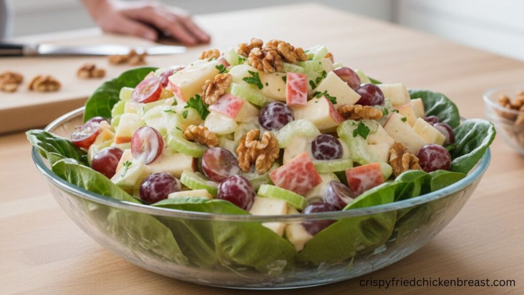 Final look of Classic Waldorf Salad
