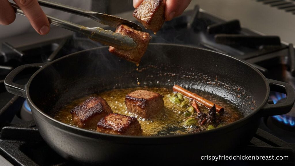 1st step for making Lamb Rogan Josh
