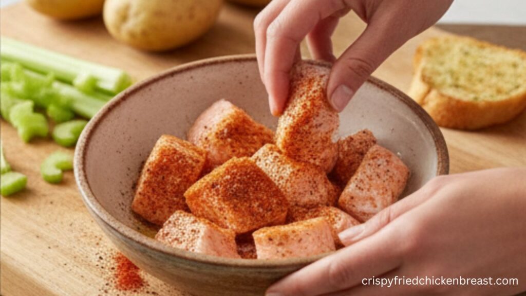 1st step for making Air Fryer Fish Chowder