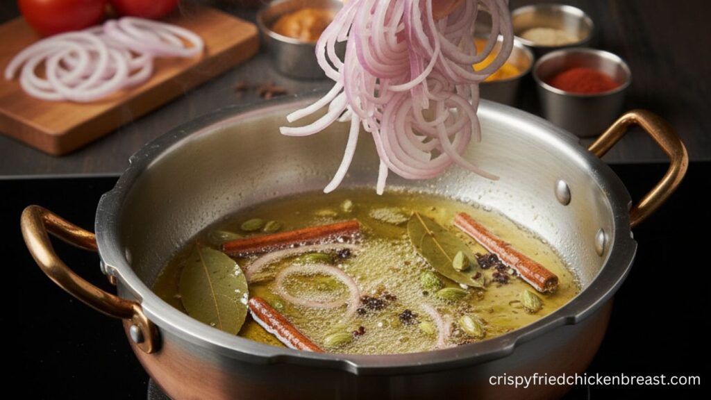 2nd step for making Indian Lamb Curry