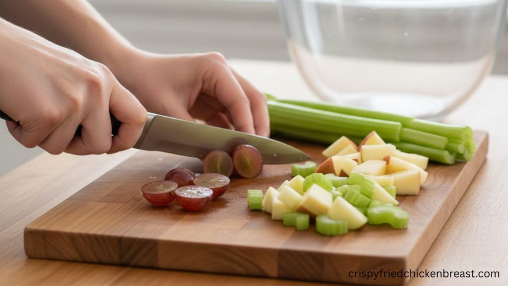 2nd step for making Classic Waldorf Salad
