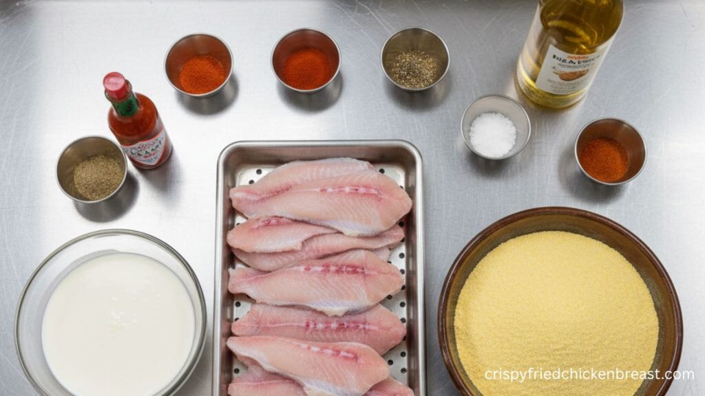 Crispy Southern Fried Catfish Needed Ingredients