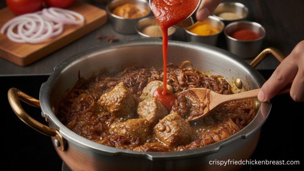 3rd step for making Indian Lamb Curry