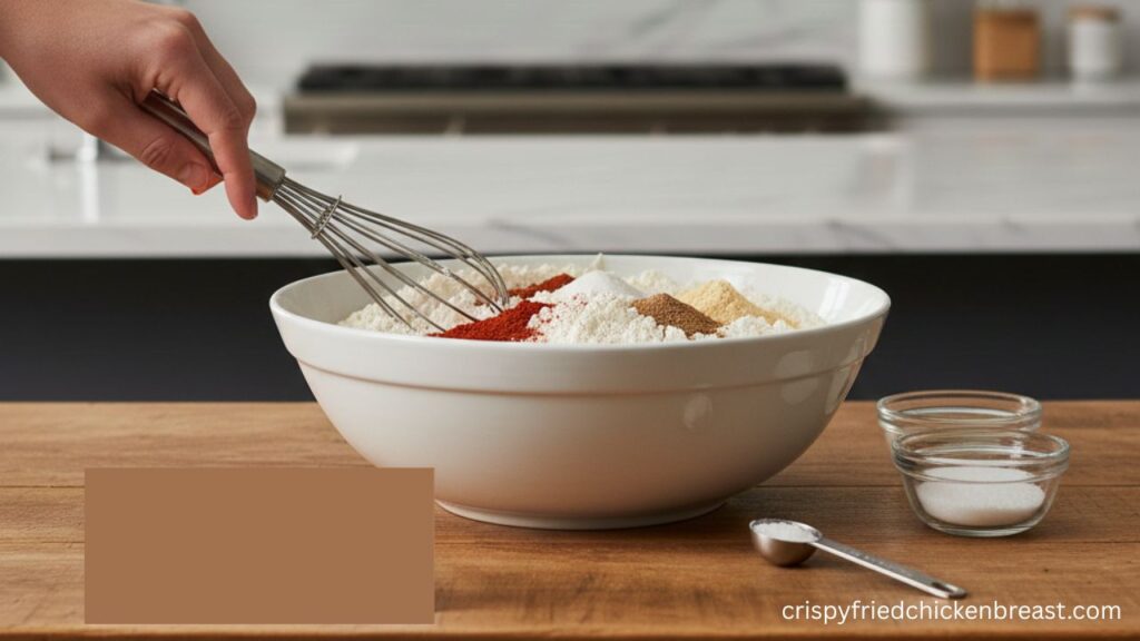 2nd step to make the Spicy Southern Fried Chicken