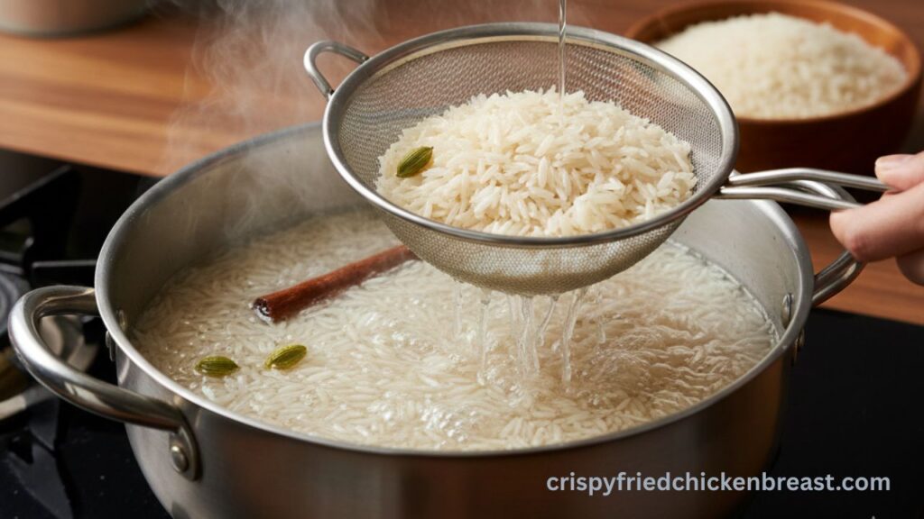 2nd step for making For Authentic Karachi-Style Spicy Mutton or Lamb Biryani Recipe