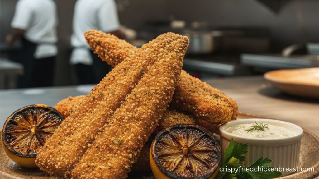 Crispy Southern Fried Catfish Fillet with Cornmeal Crust