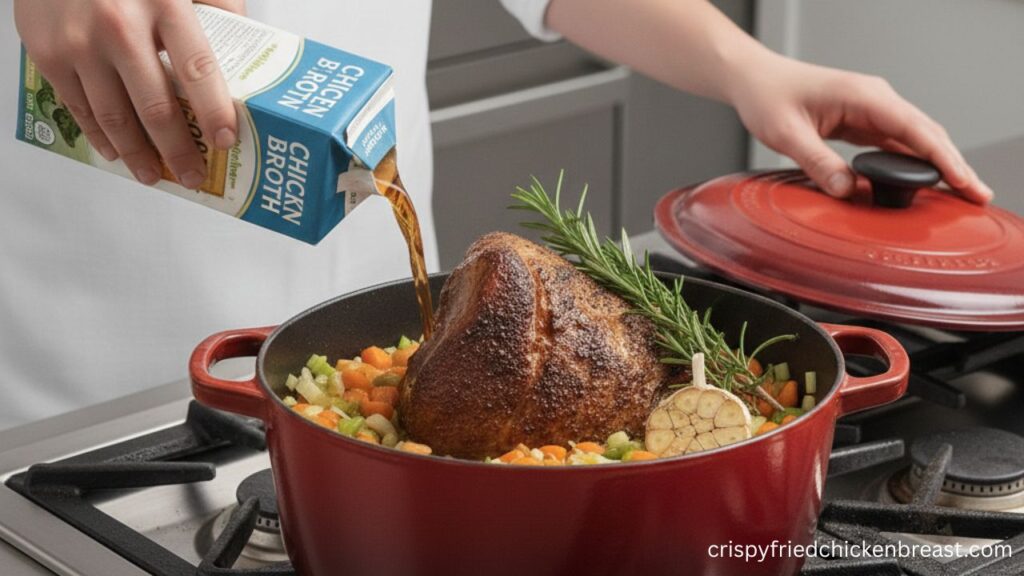 4th Step For making Braised Lamb Shoulder