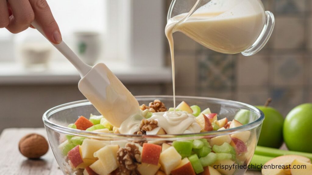 4th step for making Classic Waldorf Salad