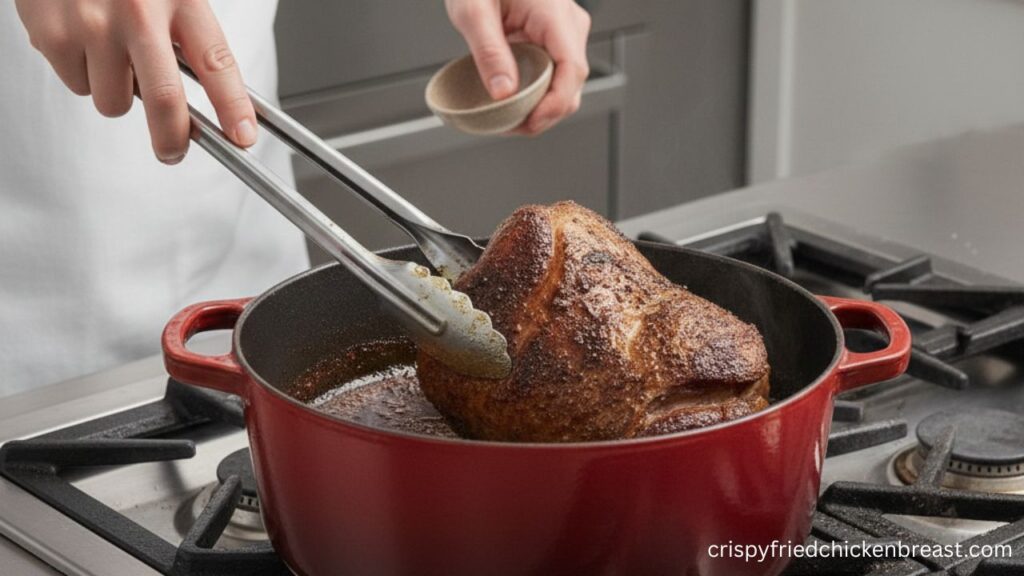 2nd Step For making Braised Lamb Shoulder
