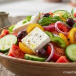 Title Image Of The Authentic Greek Salad Recipe (Horiatiki)
