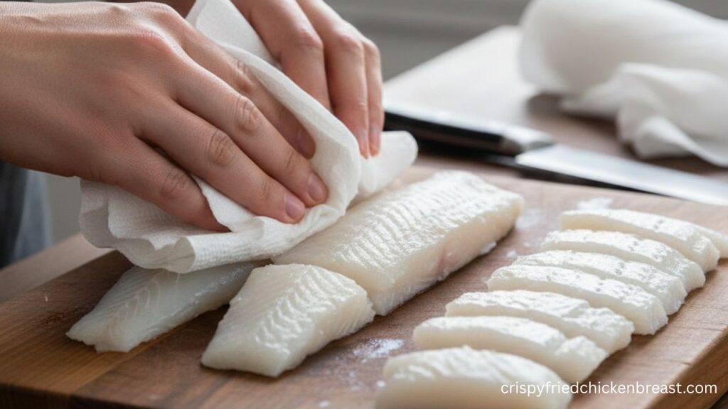 1st step for making The Most Crunchiest Beer Battered Fish
