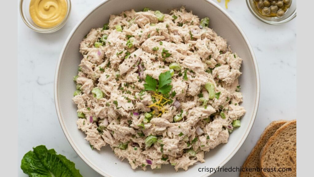 Best Tuna Salad final look creamy and crunchy