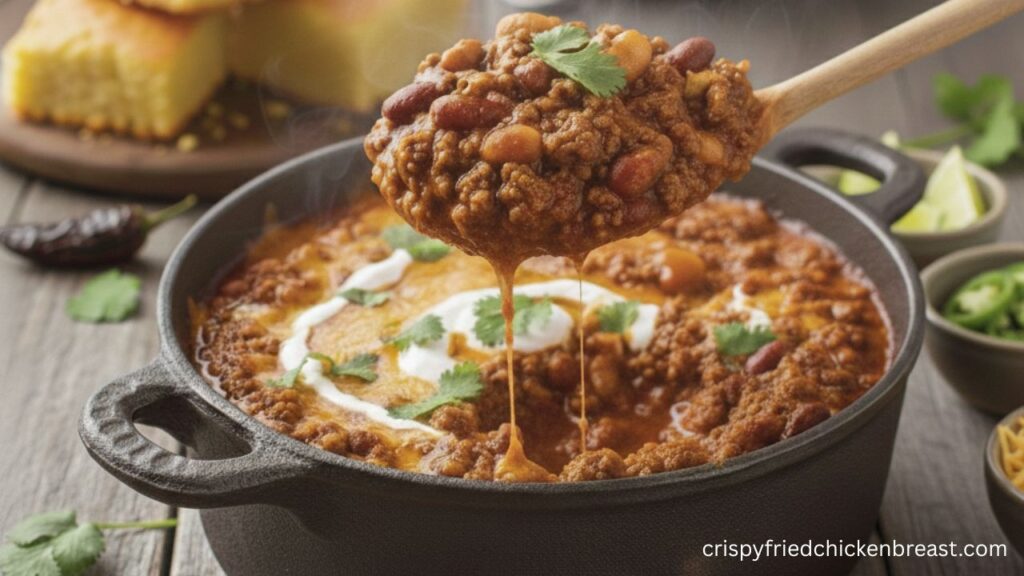 Classic Beef Chili final image with delicious look